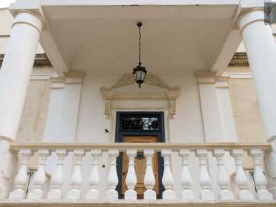 ...conduce a un piccolo patio. Questo � ornato da un parapetto con fini colonne bianche...